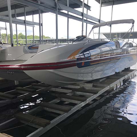 6,500 lb front mount cat hull lift