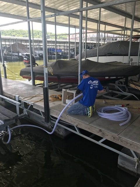 Econo Lift installation at Lake of the Ozarks