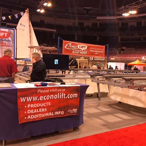 Econo Lift at St. Louis Boat Show 2018
