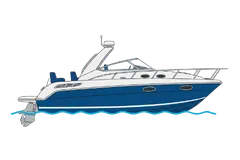 Cruiser boat illustration