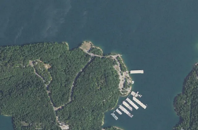 Overhead view of Starkey Marina (USGS imagery)