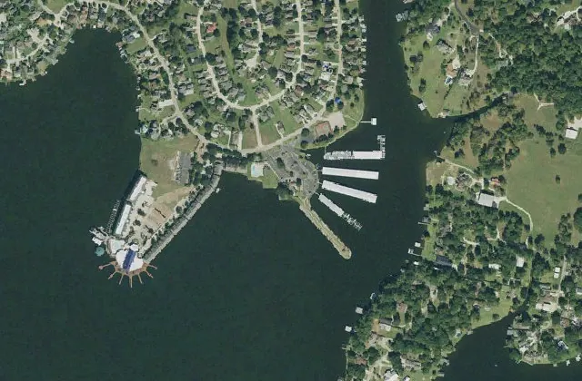 Overhead view of Seven Coves Marina (USGS imagery)