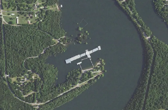 Overhead view of Big M Marina (USGS imagery)