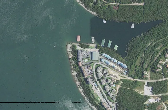 Overhead view of Branson Bay Marina (USGS imagery)