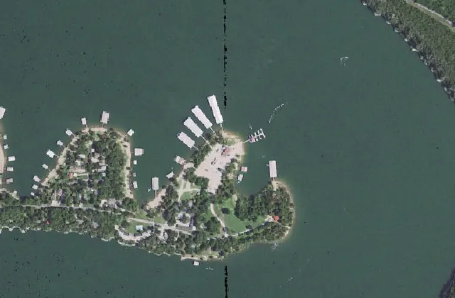 Overhead view of Hideaway Marina (USGS imagery)