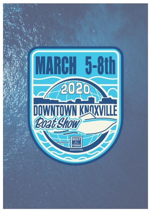 knoxville boat show logo over water
