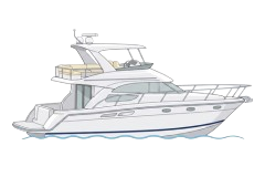 Yacht or large boat illustration
